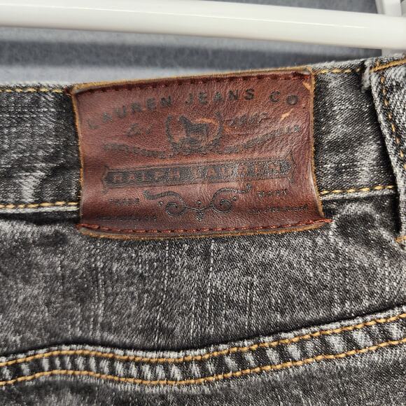 Vintage Ralph Lauren Jeans 16 W Black Embellished Cotton Blend Stretch Hong Kong - Picture 7 of 16